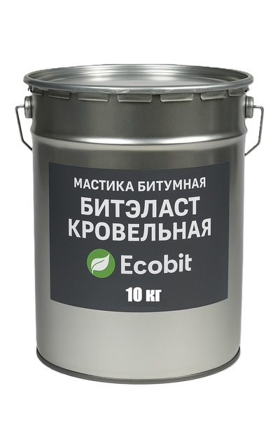 Мастика битумная ведро 10, 0 кг БИТЭЛАСТ - КРОВЕЛЬНЫЙ Ecobit  - main