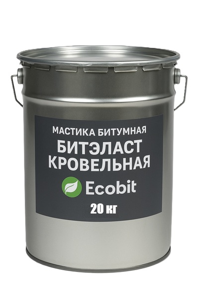 Мастика битумная ведро 20, 0 кг БИТЭЛАСТ - КРОВЕЛЬНЫЙ Ecobit  - main