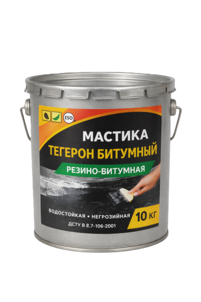 ТЕГЕРОН Битумный ЭКОБИТ ведро 10, 0 кг мастика резино-битумная - main