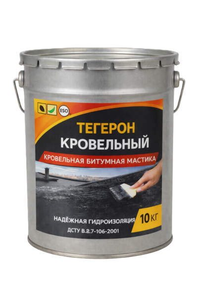 Тегерон Кровельный Ecobit ведро 10, 0 кг - кровельная битумная мастика  - main