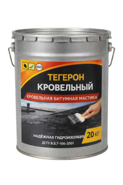 Тегерон Кровельный Ecobit ведро 20, 0 кг - кровельная битумная мастика  - main