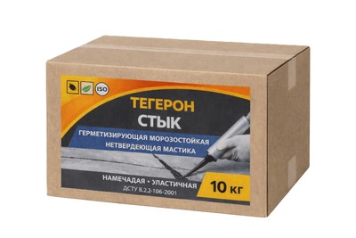 Тегерон Стык Экобит ящик 10 кг герметизирующая морозостойкая мастика - main