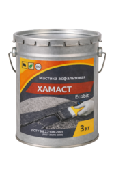 Мастика асфальтовая ХАМАСТ ЭКОБИТ ведро 3, 0 кг ДСТУ Б.В.2.7-108-2001