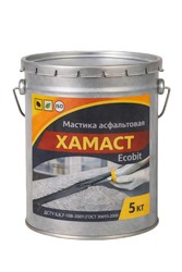 Мастика асфальтовая ХАМАСТ ЭКОБИТ ведро 5, 0 кг ДСТУ Б.В.2.7-108-2001