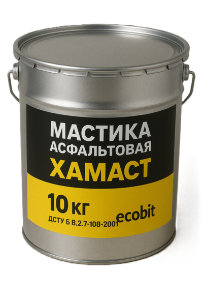Мастика асфальтовая ХАМАСТ ЭКОБИТ ведро 10, 0 кг  - main