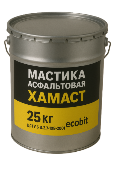 Мастика асфальтовая ХАМАСТ ЭКОБИТ ведро 25, 0 кг  - main