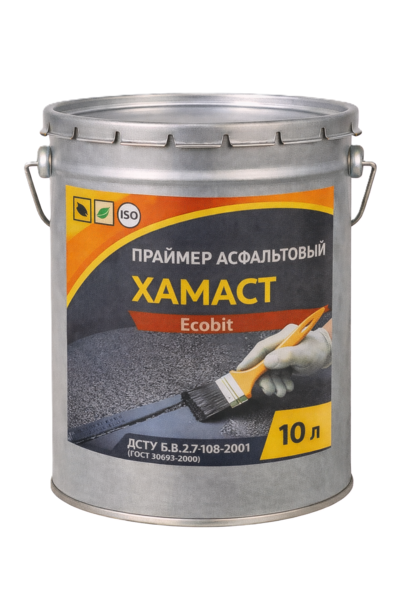 Праймер асфальтовый ХАМАСТ ЭКОБИТ ведро 10, 0 л ДСТУ Б.В.2.7-108-2001 - main