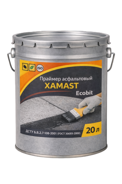 Праймер асфальтовый ХАМАСТ ЭКОБИТ ведро 20, 0 л ДСТУ Б.В.2.7-108-2001  - main