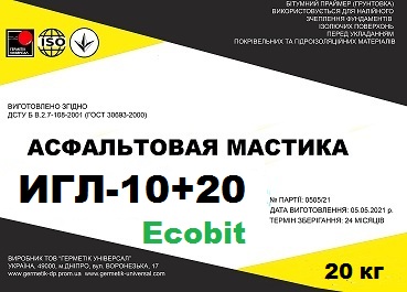 Мастика асфальтовая ИГЛ-10+20 Ecobit ДСТУ Б В.2.7-108-2001 - main