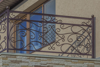 Кованые и сварные балконные перила (ограждения для балкона) - main
